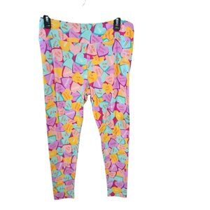 LulaRoe Valentine Hearts Leggings Tall & Curvy
